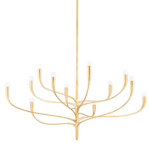 Labra Chandelier 51.5" shown from a second angle to highlight the frame, arms, and shade detail.
