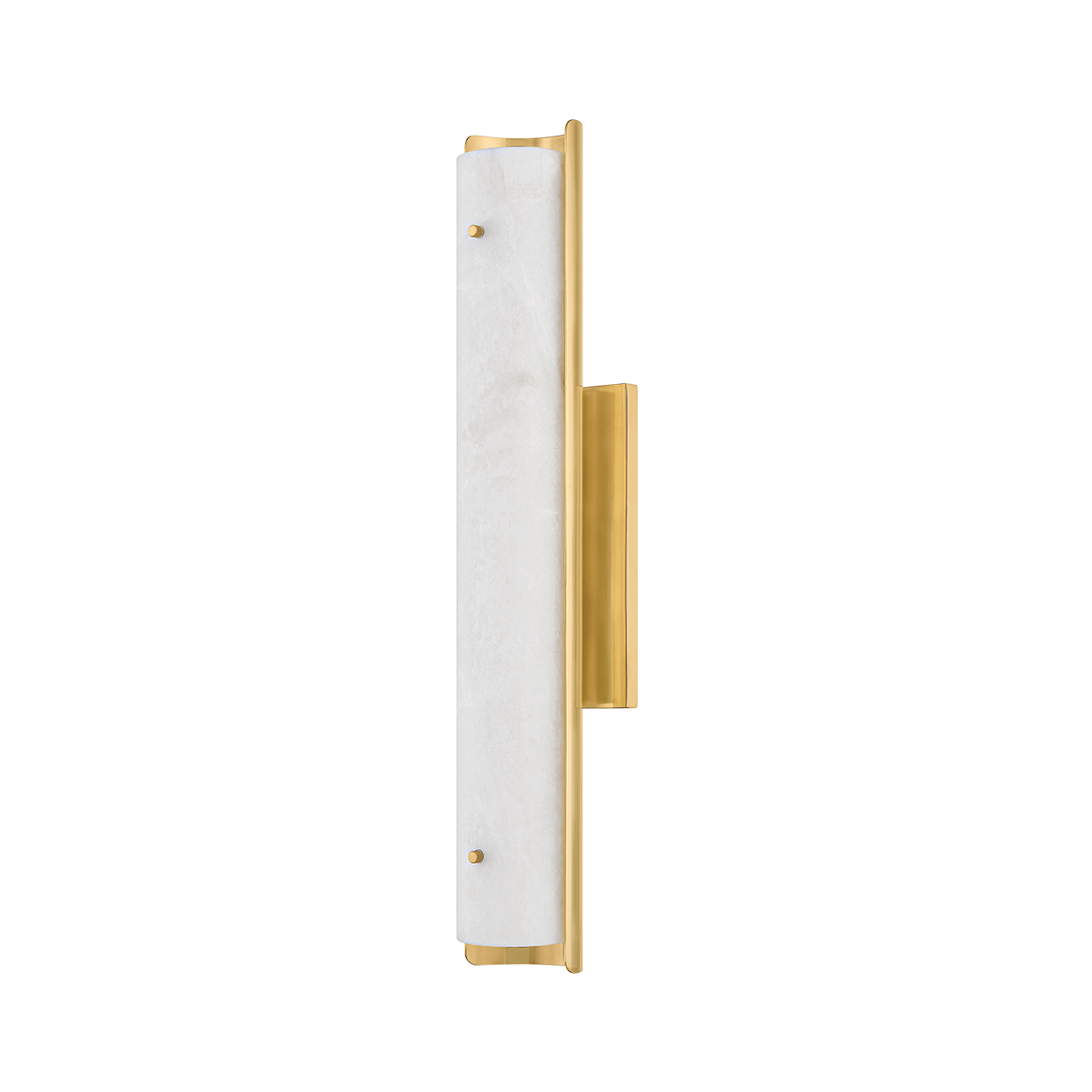 Lucio Wall Sconce 4.25" x 22.5" in aged brass — a Hudson Valley wall sconce for bathrooms, hallways, and living rooms at Laurie Yapp Home.