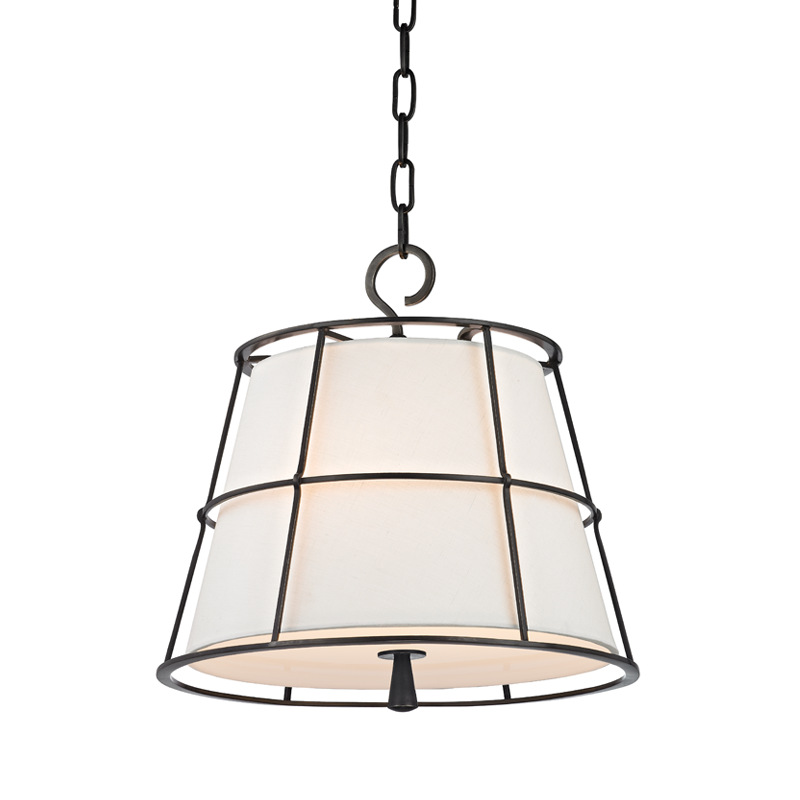 Savona Pendant 15.5" in aged brass — a Hudson Valley pendant for kitchens, entries, and dining rooms at Laurie Yapp Home.