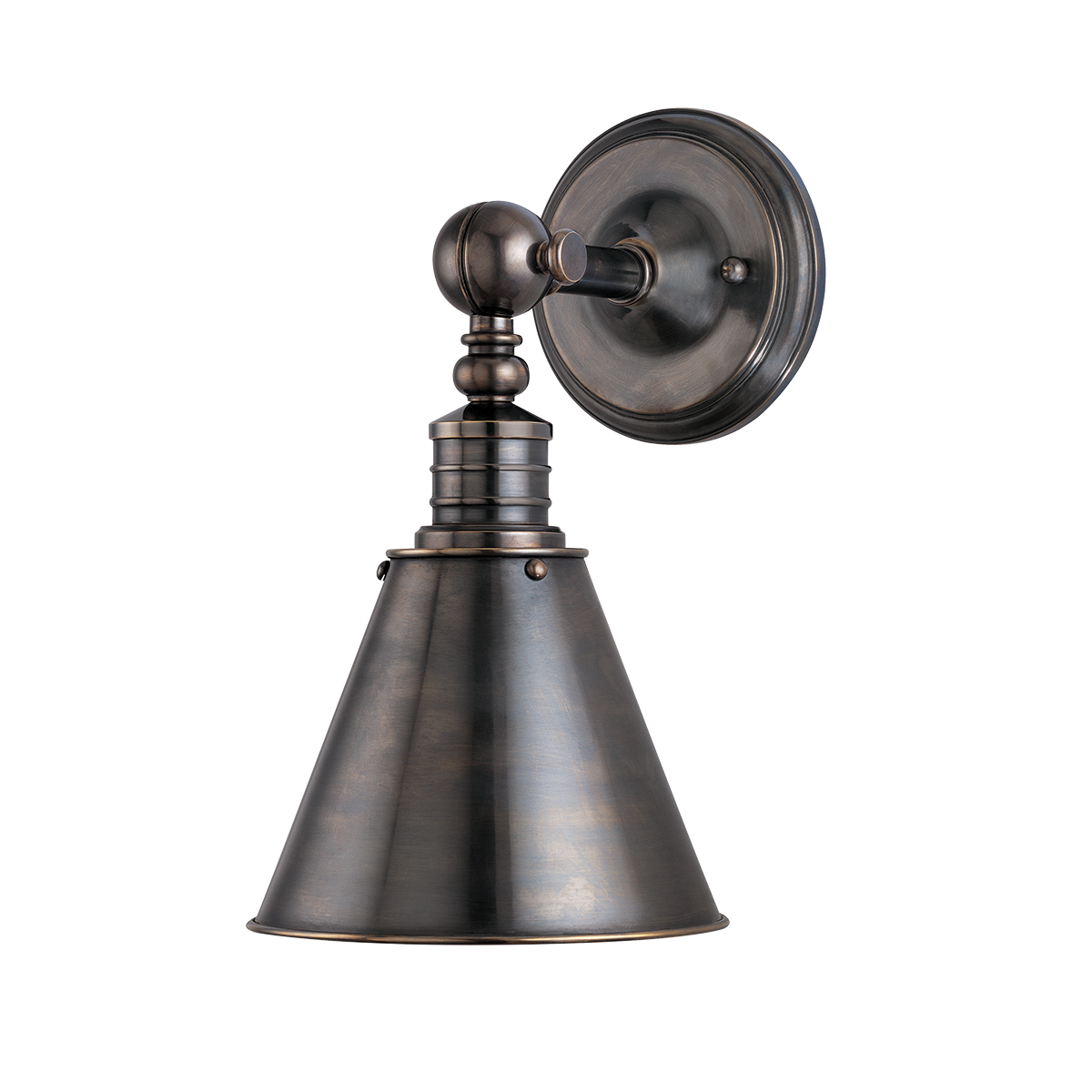 Darien Wall Sconce 8" x 14" in dark bronze — a Hudson Valley wall sconce for bathrooms, hallways, and living rooms at Laurie Yapp Home.