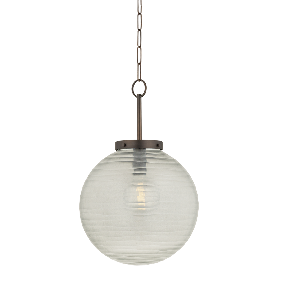 Falls Mills Pendant 16" in aged brass — a Hudson Valley pendant for kitchens, entries, and dining rooms at Laurie Yapp Home.