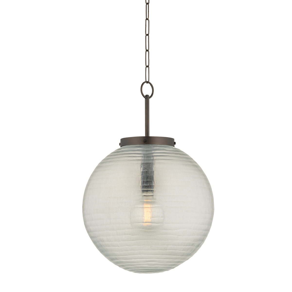 Falls Mills Pendant 20" in aged brass — a Hudson Valley pendant for kitchens, entries, and dining rooms at Laurie Yapp Home.