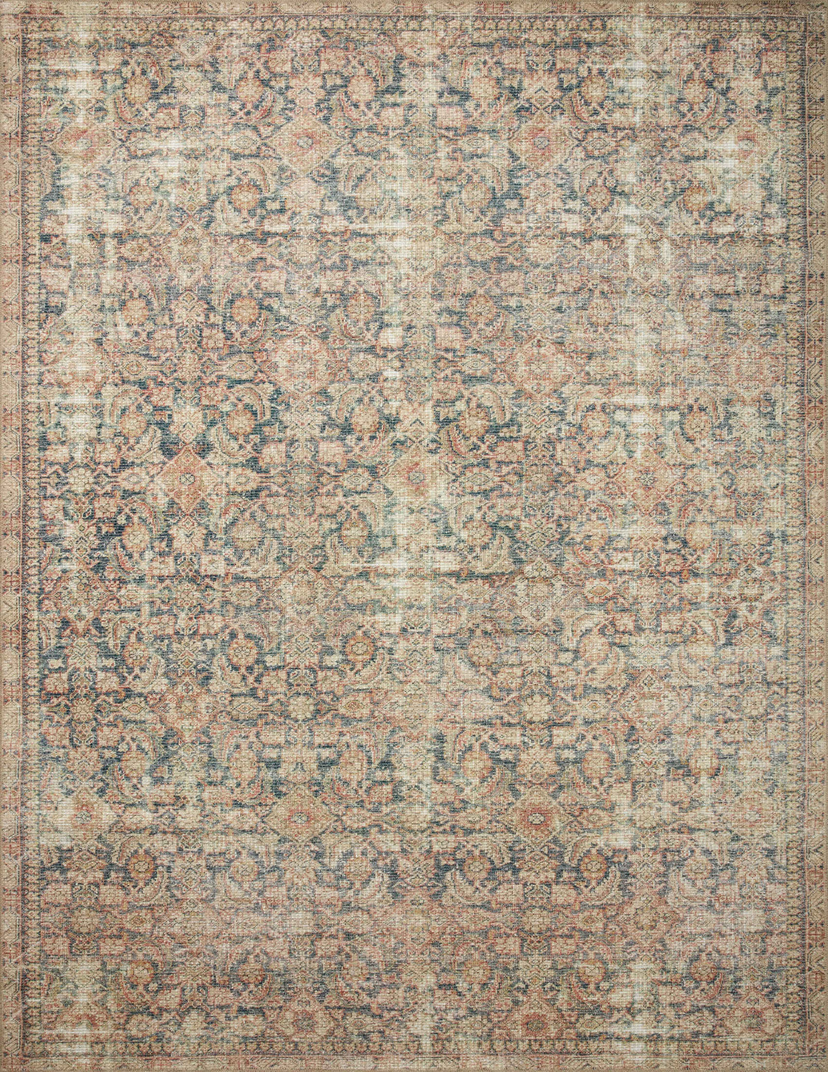 Aubrey Navy / Multi — a Loloi rug at Laurie Yapp Home.