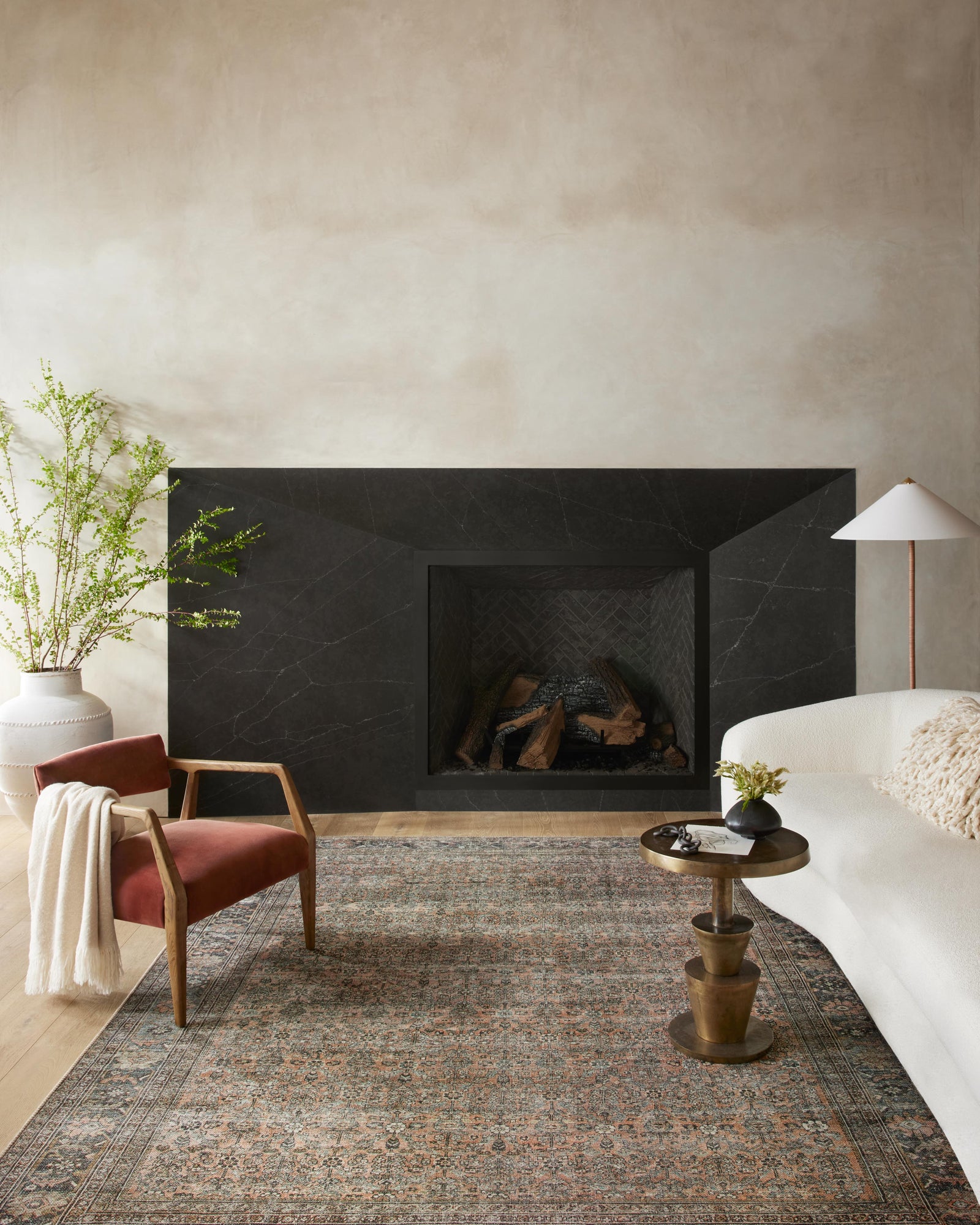 Adrian Terracotta / Multi — a Loloi rug at Laurie Yapp Home.