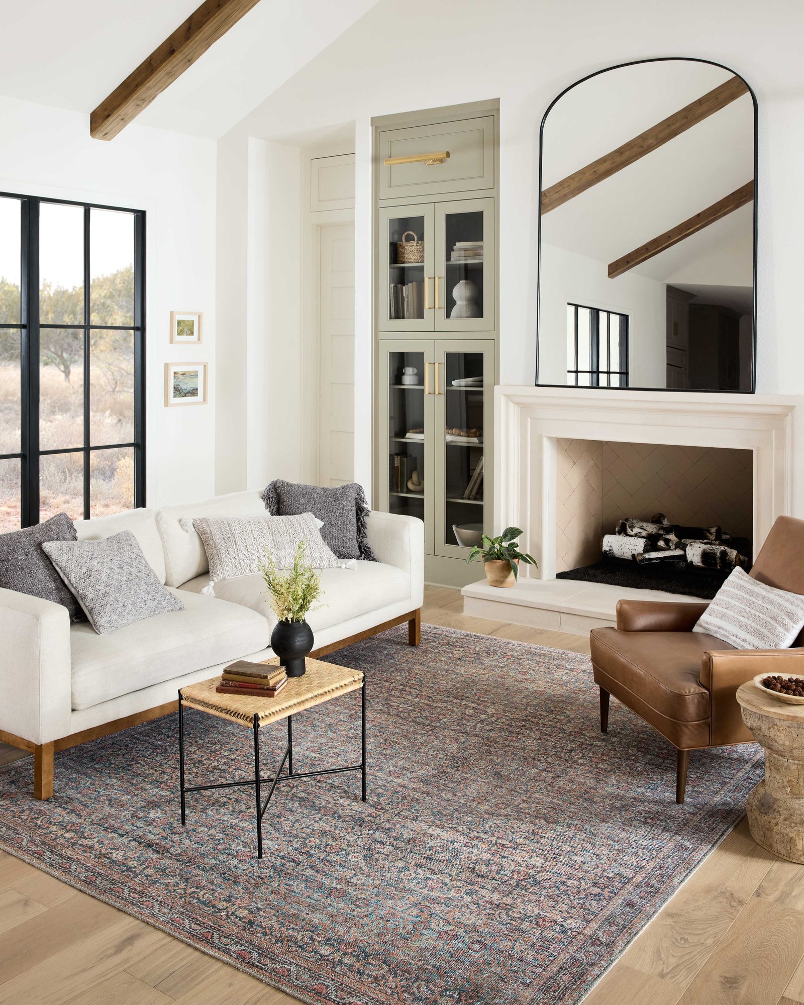 Adrian Denim / Multi — a Loloi rug at Laurie Yapp Home.