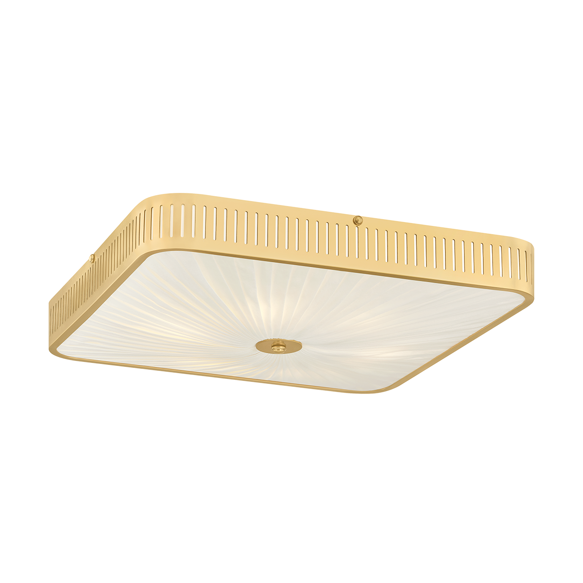 Henri Semi Flush 20.5" in aged brass — a Hudson Valley semi flush for hallways, bedrooms, and entryways at Laurie Yapp Home.
