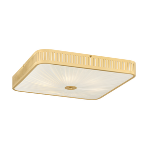 Henri Semi Flush 20.5" in aged brass — a Hudson Valley semi flush for hallways, bedrooms, and entryways at Laurie Yapp Home.
