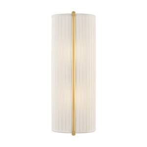 Cornell Wall Sconce 6.5" in aged brass — a Hudson Valley wall sconce for bathrooms, hallways, and living rooms at Laurie Yapp Home.