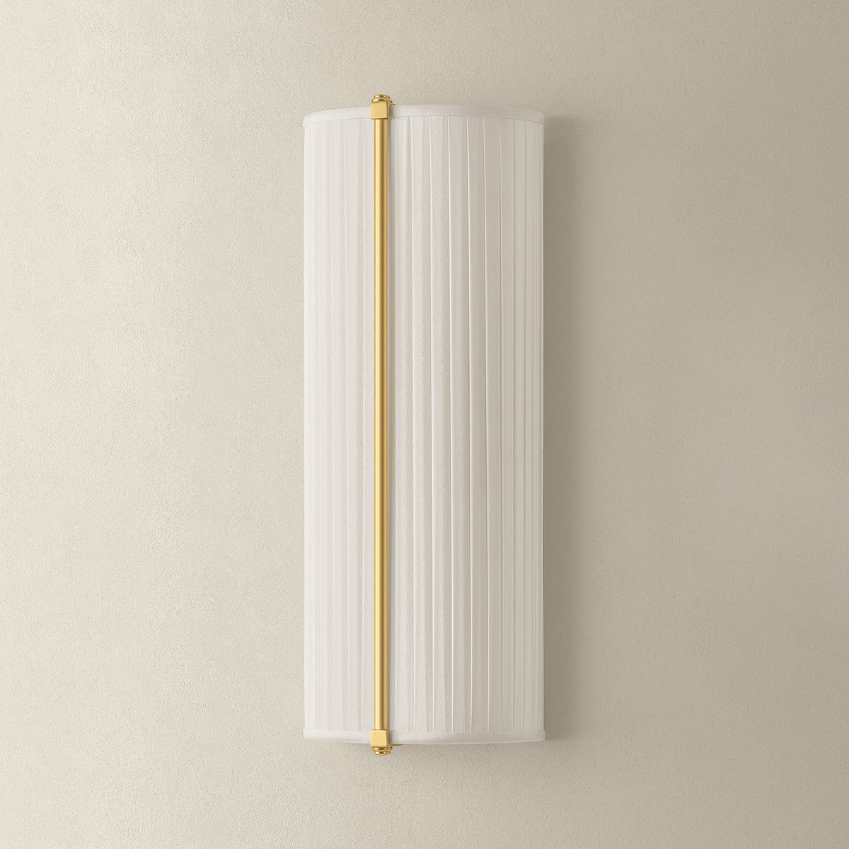 Cornell Wall Sconce 6.5" in aged brass — a Hudson Valley wall sconce for bathrooms, hallways, and living rooms at Laurie Yapp Home.
