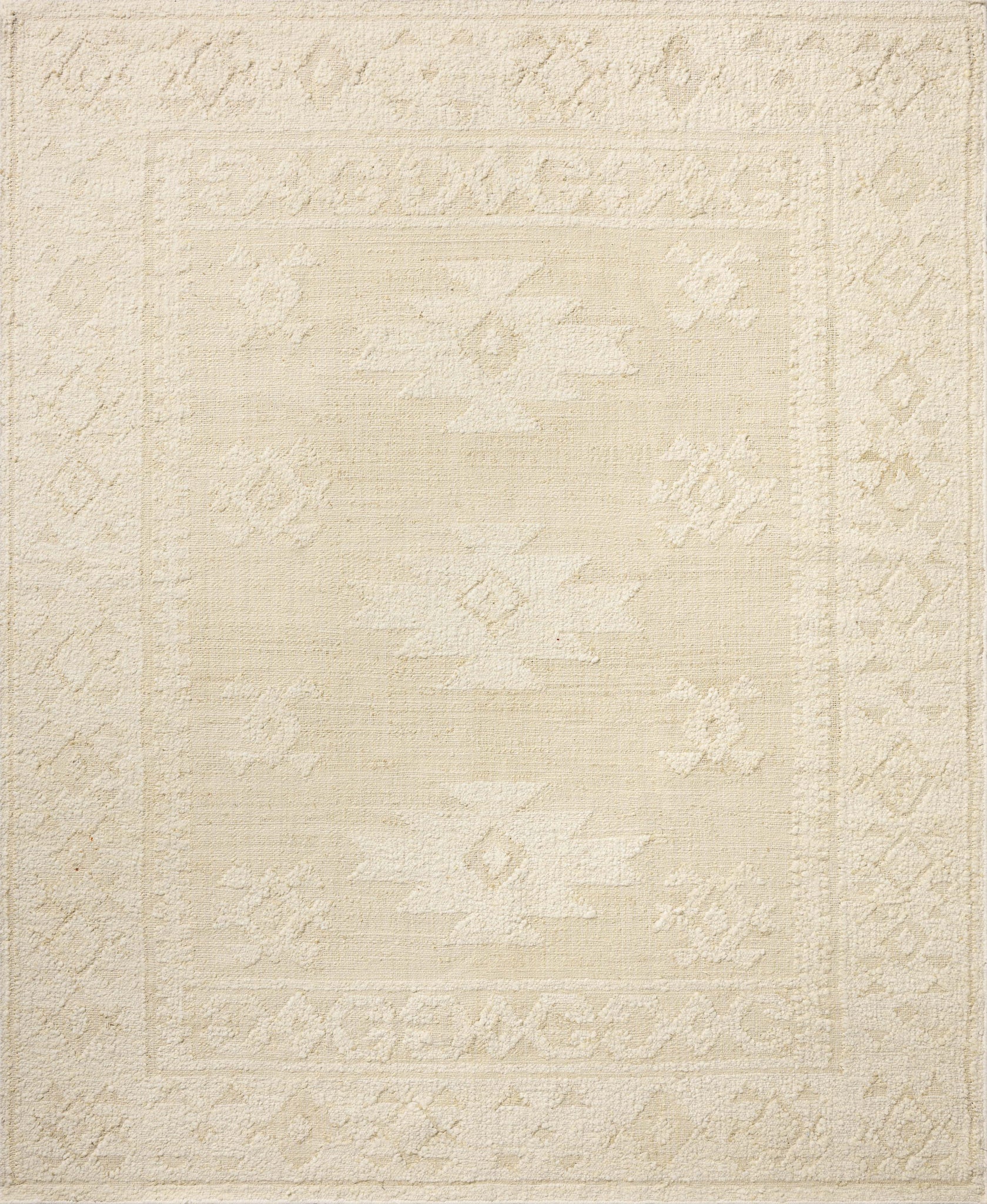 Alara Ivory / Natural (Pattern 1) — a Loloi rug at Laurie Yapp Home.