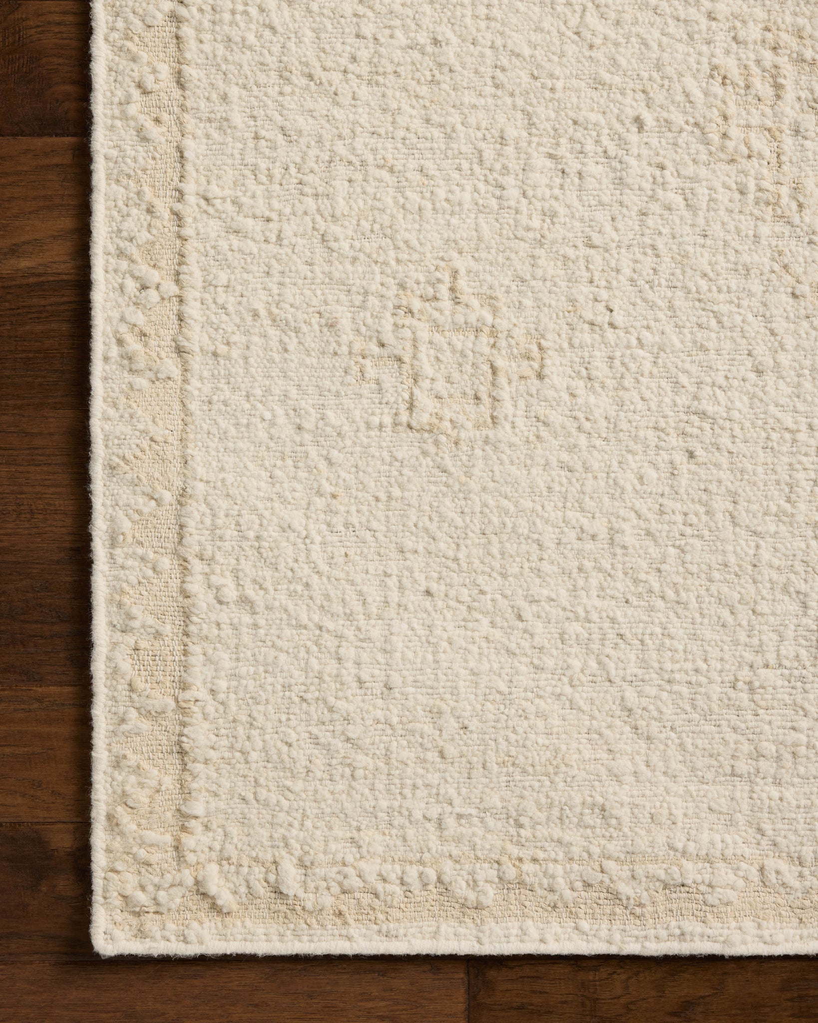 Alara Ivory / Natural (Pattern 2) shown from a different angle to reveal its pattern.