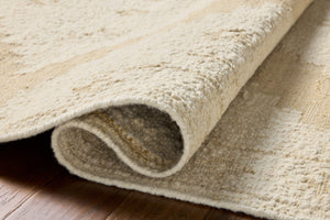 Alara Ivory / Natural (Pattern 3) shown from a different angle to reveal its pattern.