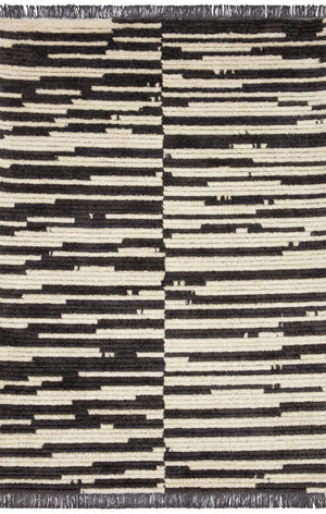 Alice Cream / Charcoal by Chris Loves Julia x Loloi (Pattern 3) — a Loloi rug at Laurie Yapp Home.
