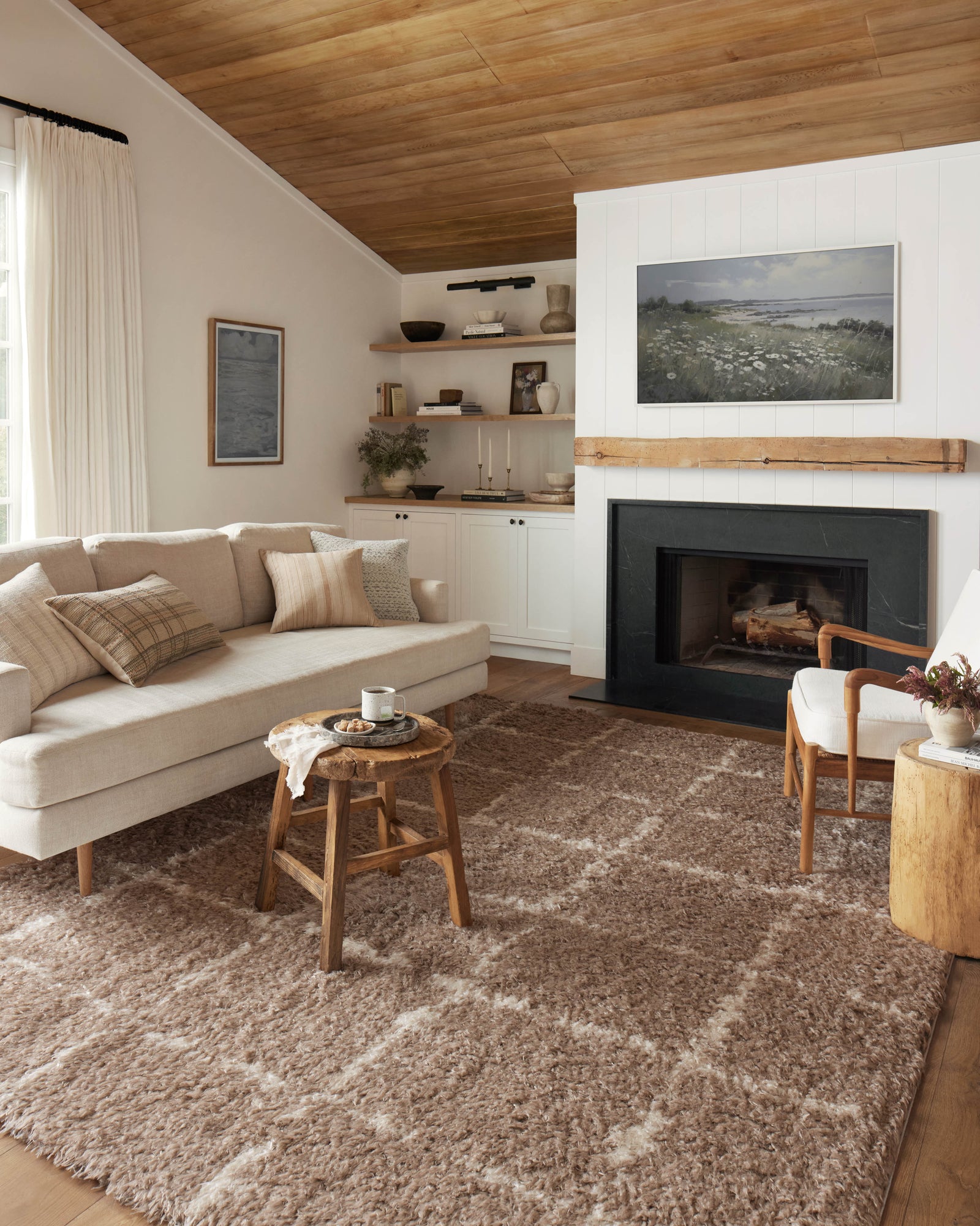 Amira Khaki / Ivory — a Loloi rug at Laurie Yapp Home.