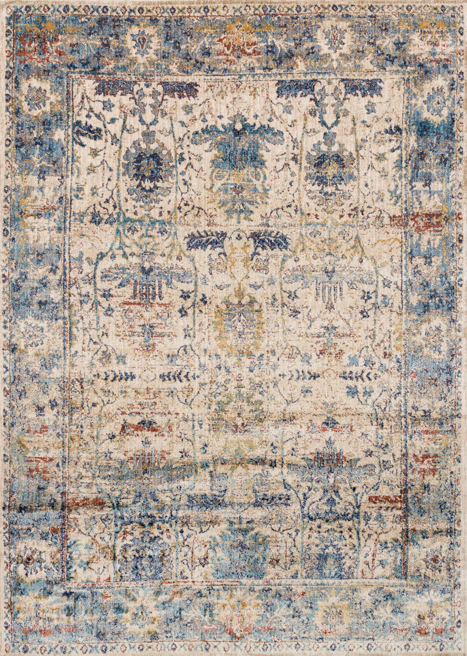 Anastasia Sand / Lt. Blue — a Loloi rug at Laurie Yapp Home.