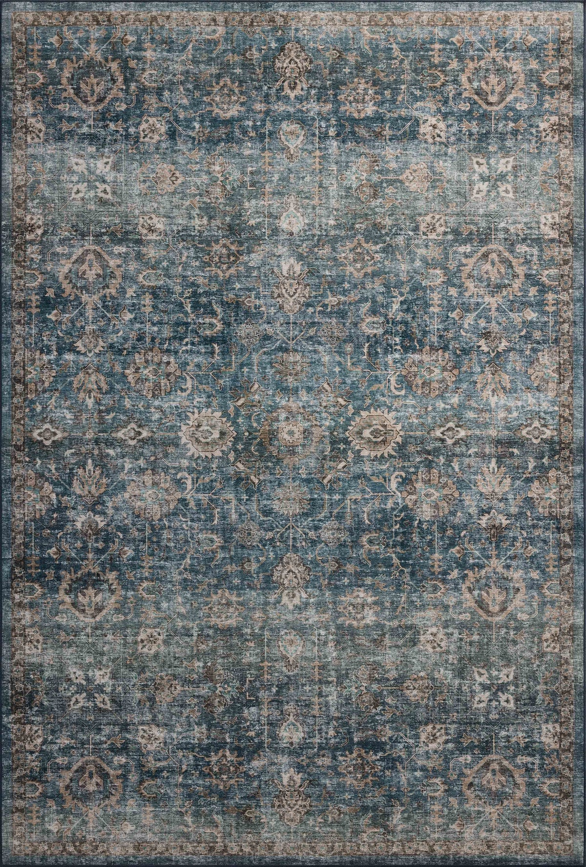 Anniston Lagoon / Natural — a Loloi rug at Laurie Yapp Home.