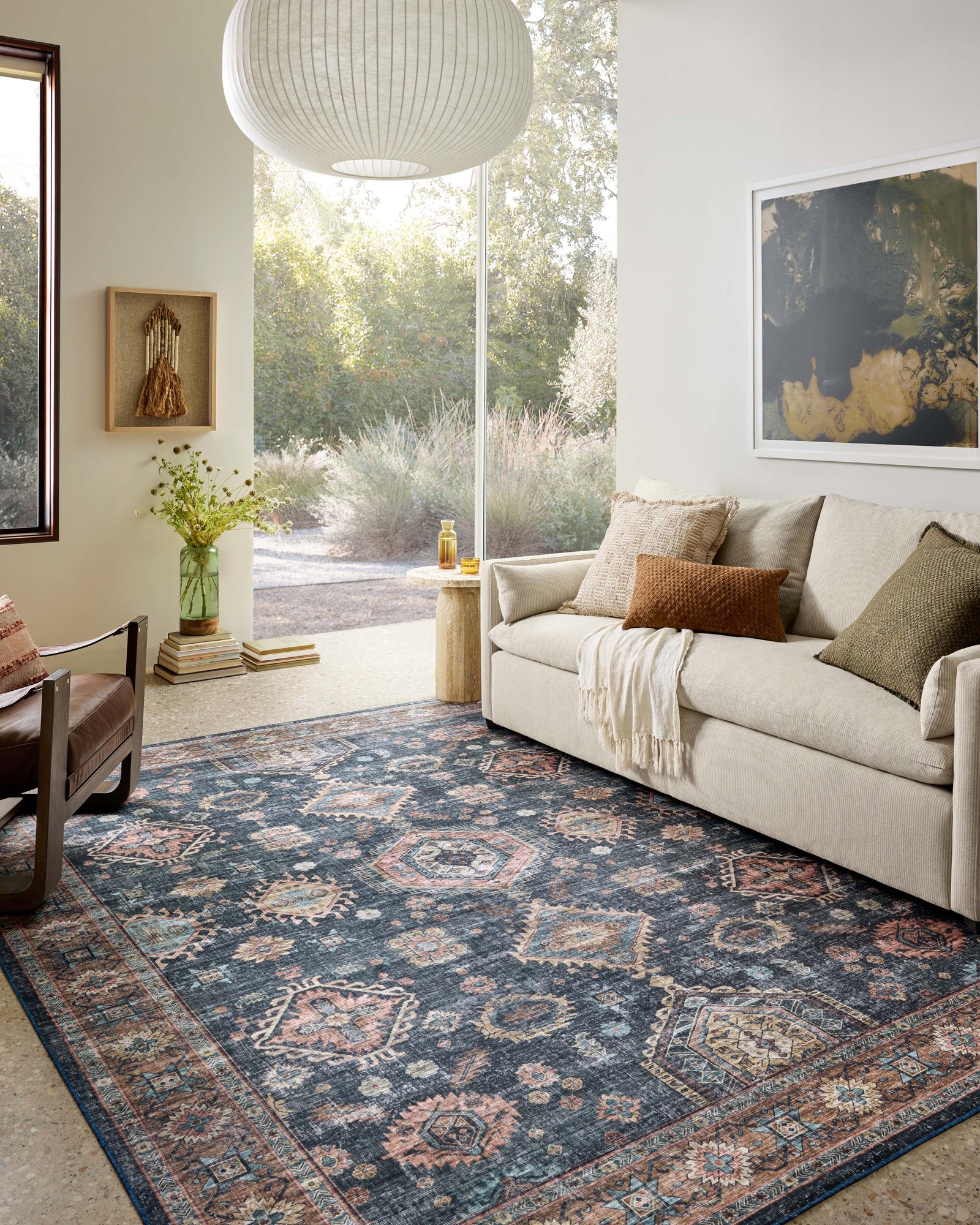 Anniston Denim / Sunset — a Loloi rug at Laurie Yapp Home.