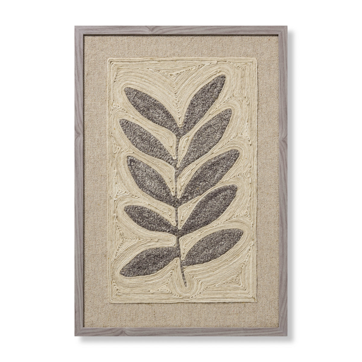 Frond & Fog Grey Rug Art — a Loloi artwork at Laurie Yapp Home.