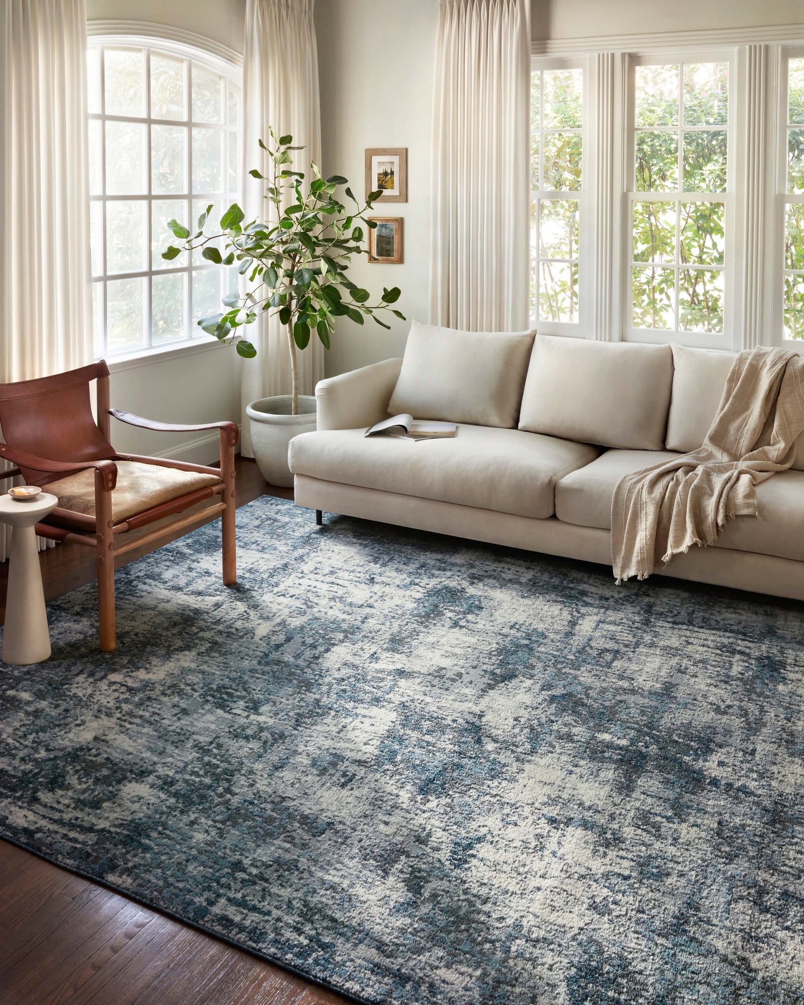 Austen Natural / Ocean — a Loloi rug at Laurie Yapp Home.