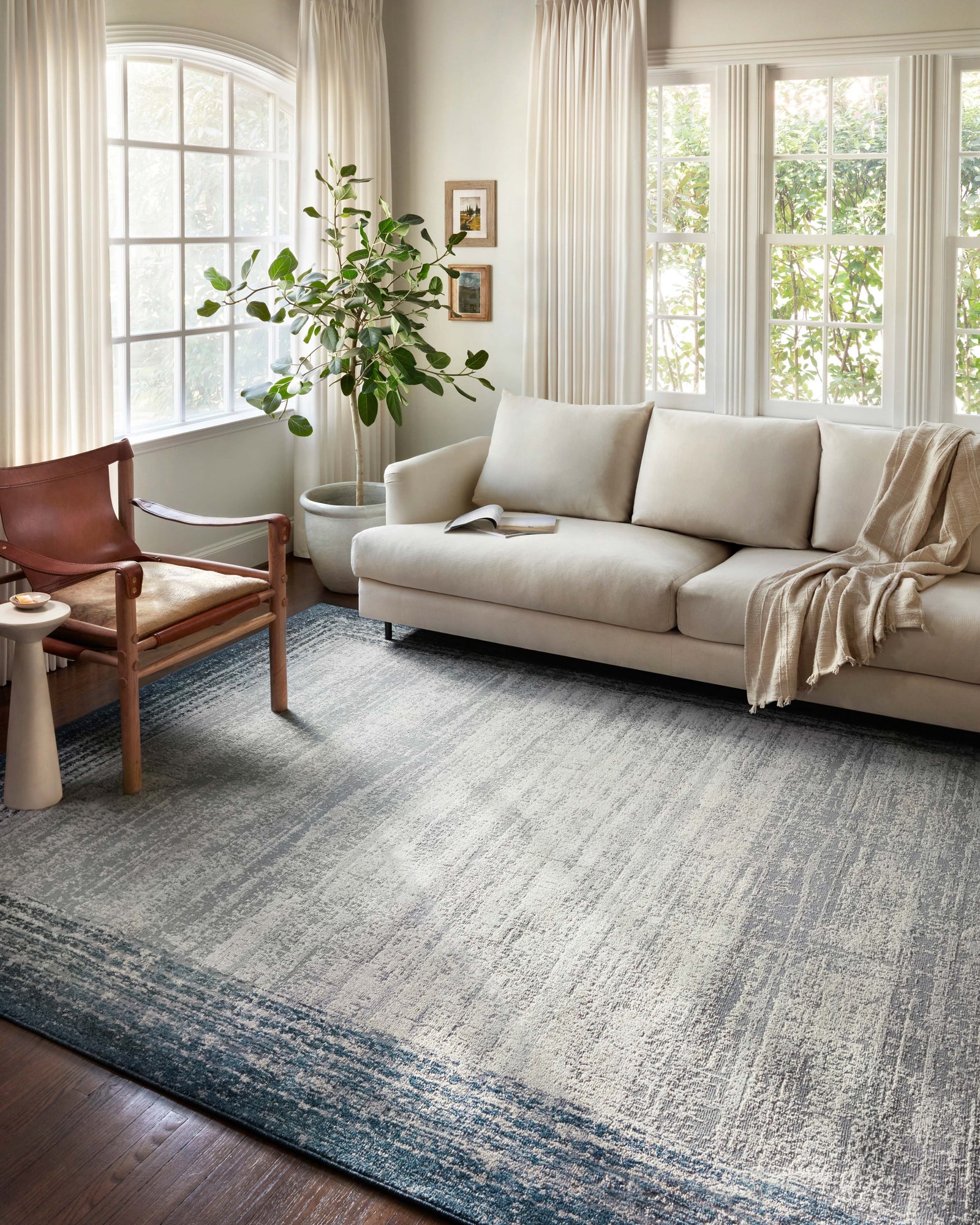 Austen Pebble / Blue — a Loloi rug at Laurie Yapp Home.