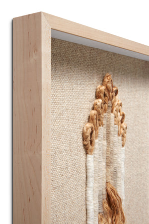 Michelle Beige / Ivory Rug Art shown from another angle.