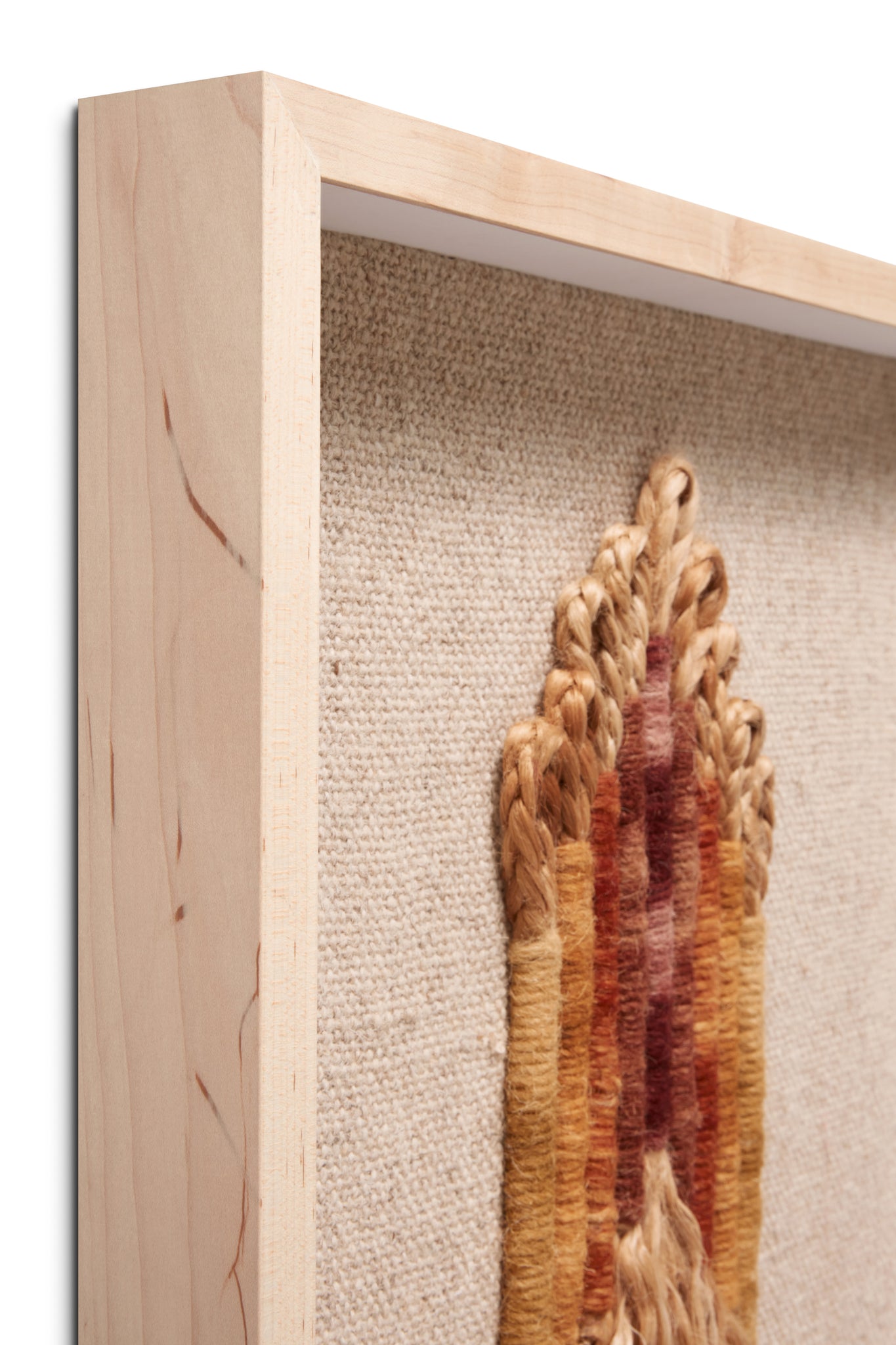 Chrissy Beige / Orange Rug Art shown from another angle.