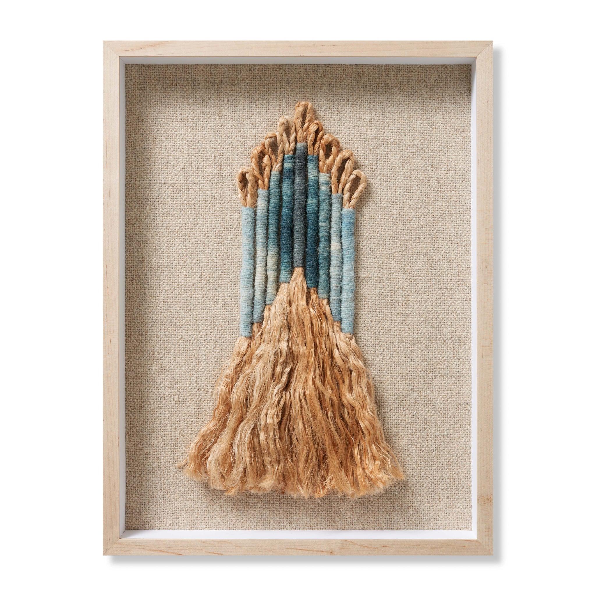 Ashley Beige / Blue Rug Art — a Loloi artwork at Laurie Yapp Home.