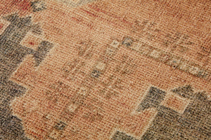 Genevive Brown / Rust Rug Art shown from a different angle to reveal its pattern.