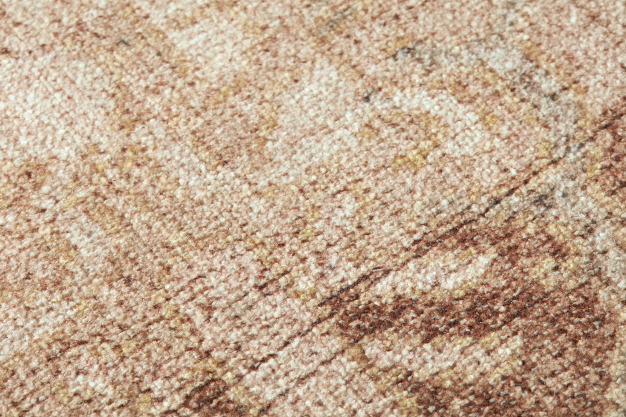 Bayonne Ivory / Brown Rug Art shown from a different angle to reveal its pattern.