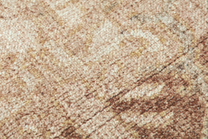 Bayonne Ivory / Brown Rug Art shown from a different angle to reveal its pattern.