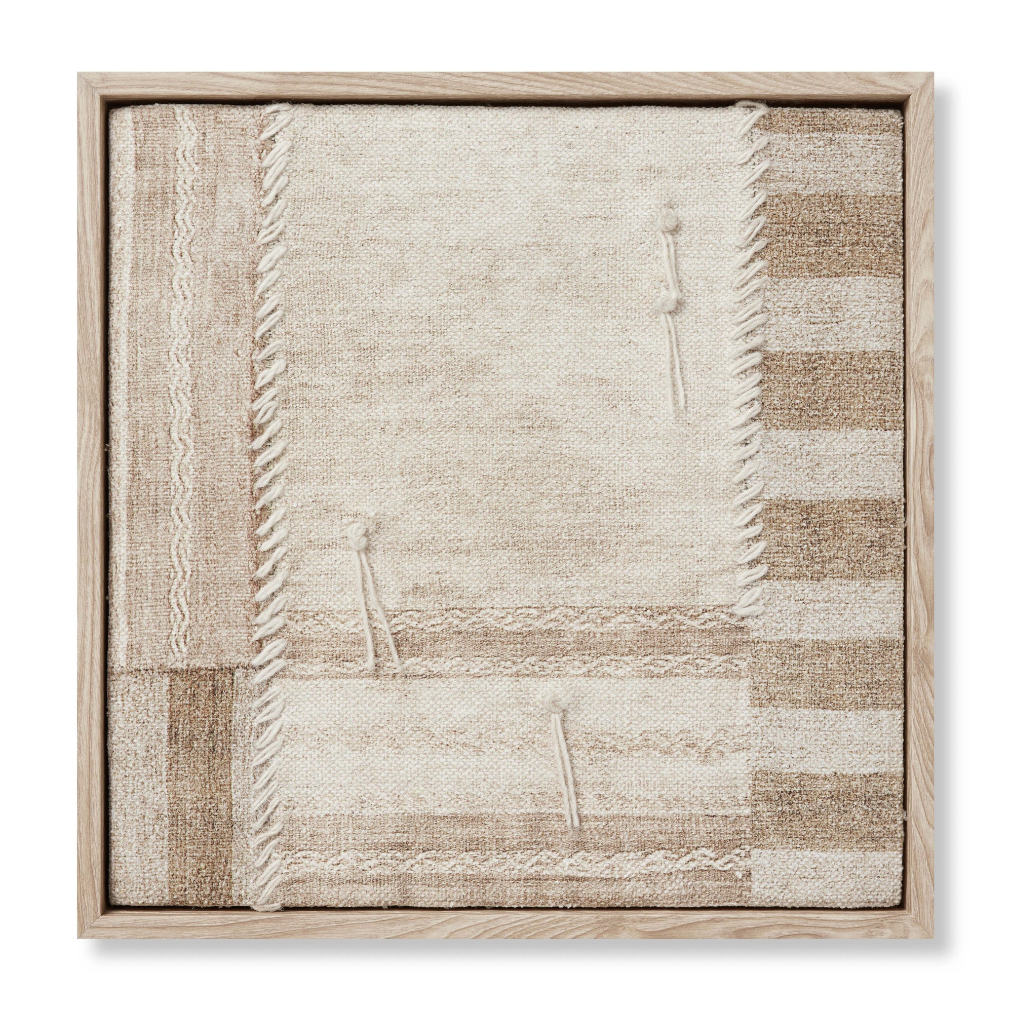 Patchwork A Beige / Brown Rug Art — a Loloi artwork at Laurie Yapp Home.