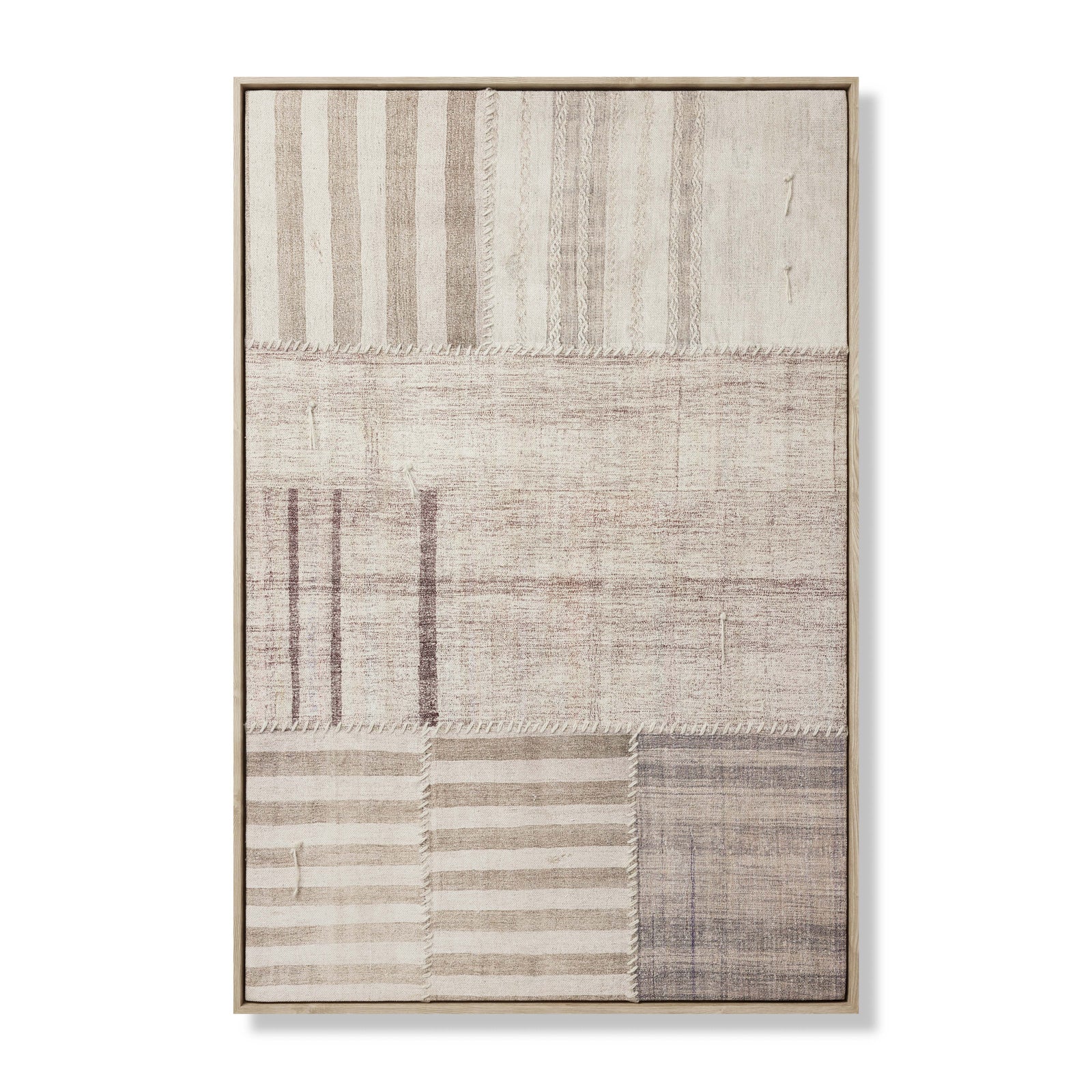 Pieced Work Beige / Brown Rug Art — a Loloi artwork at Laurie Yapp Home.