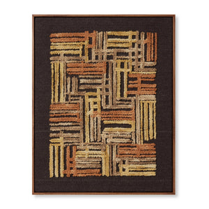 Perpindicular Gold / Orange Rug Art — a Loloi artwork at Laurie Yapp Home.