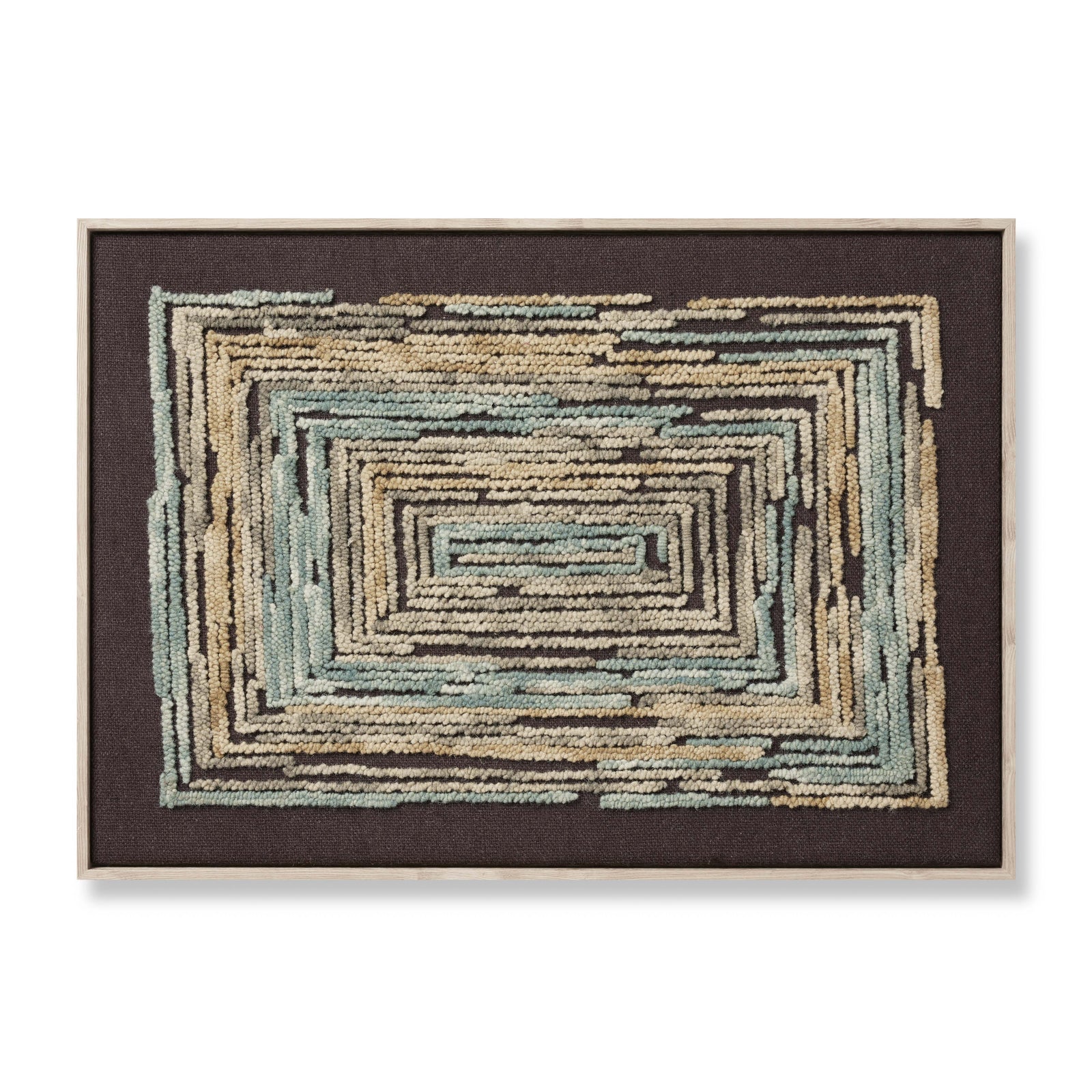 Midpoint Gold / Blue Rug Art — a Loloi artwork at Laurie Yapp Home.