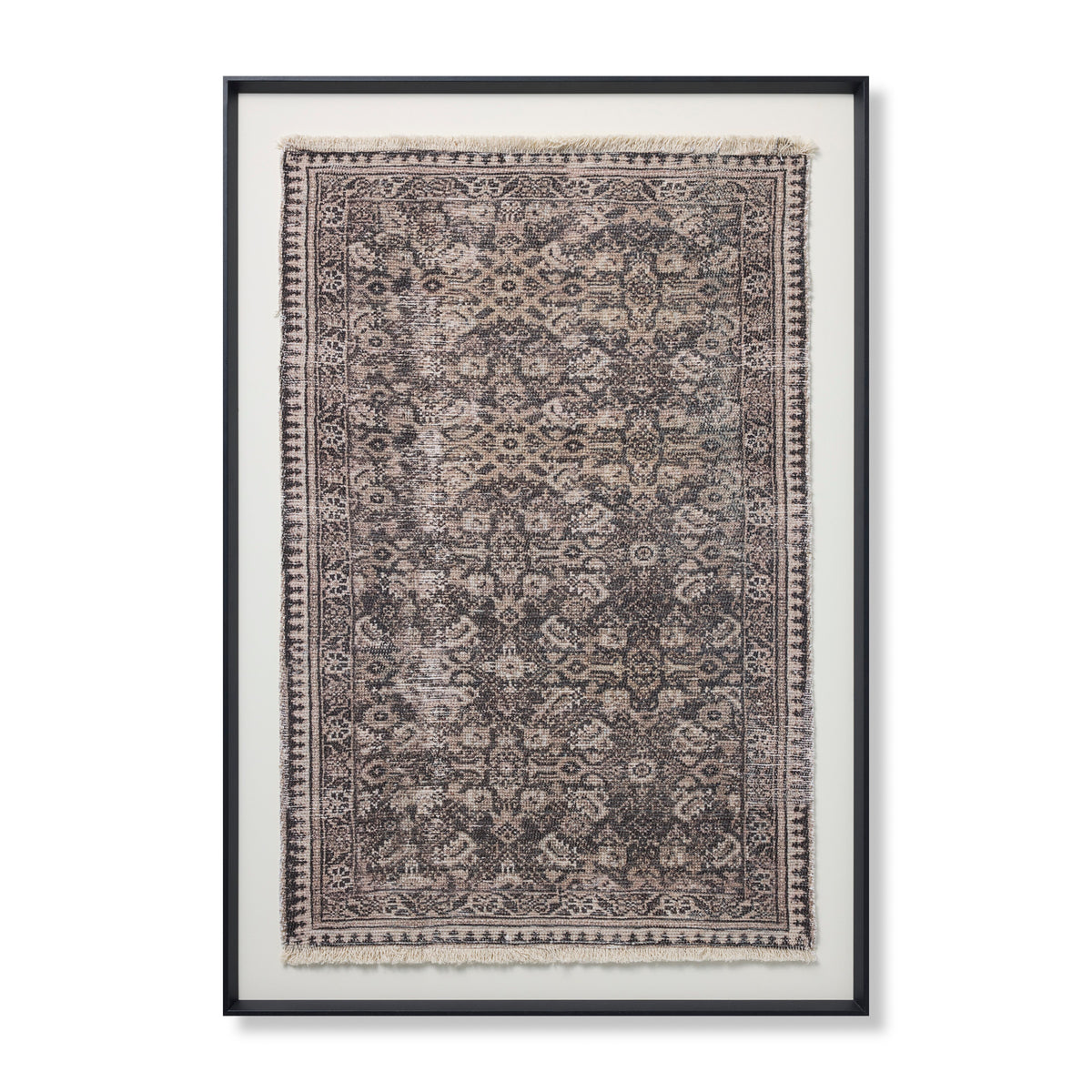 Persepolis Brown / Black Rug Art — a Loloi artwork at Laurie Yapp Home.