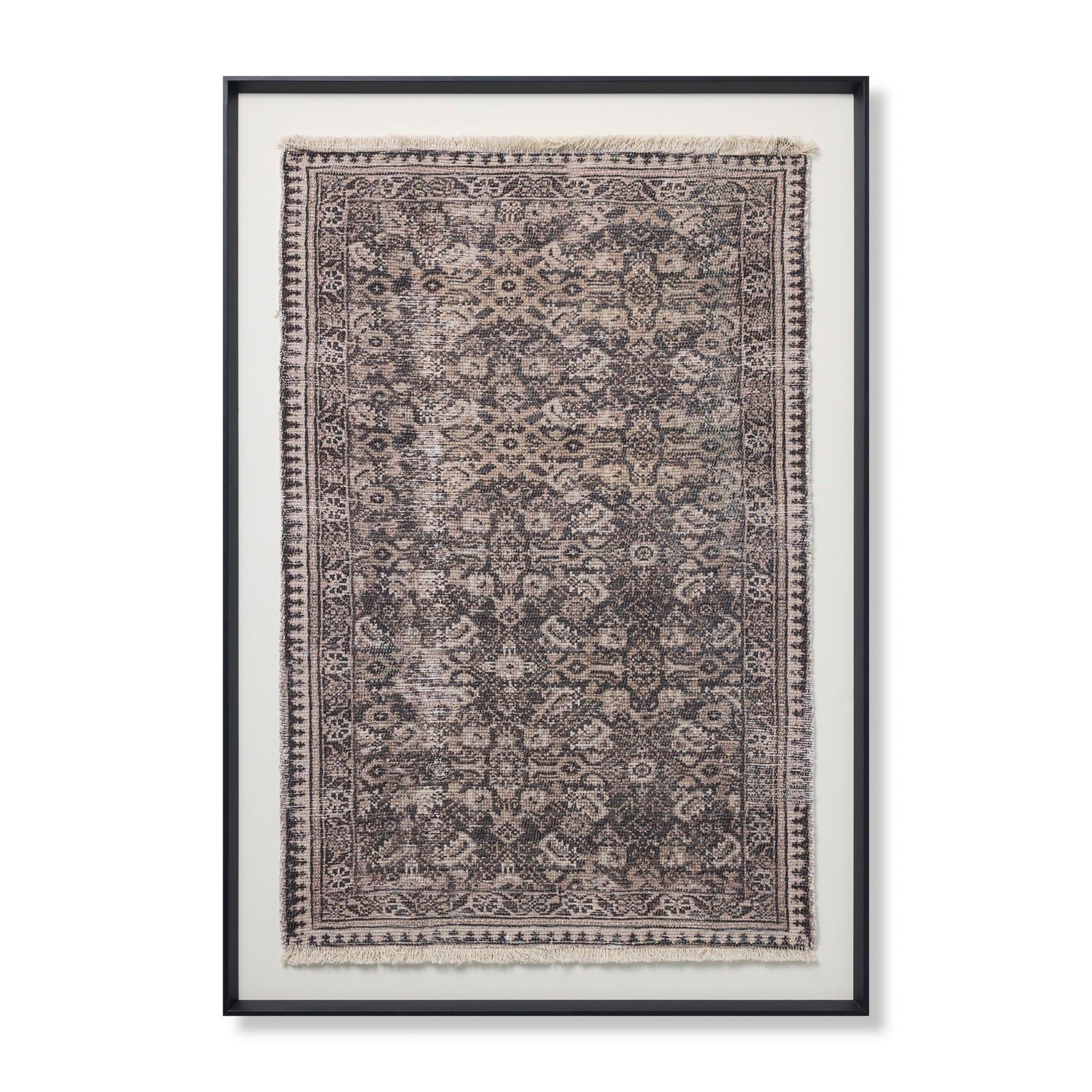 Persepolis Brown / Black Rug Art — a Loloi artwork at Laurie Yapp Home.