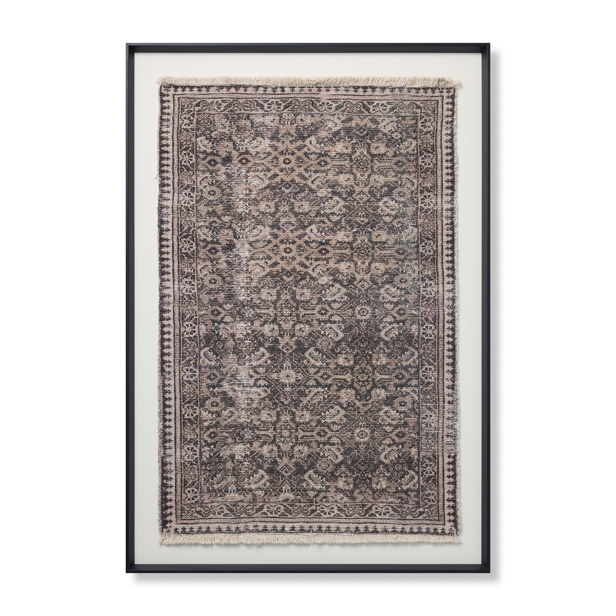 Persepolis Brown / Black Rug Art — a Loloi artwork at Laurie Yapp Home.