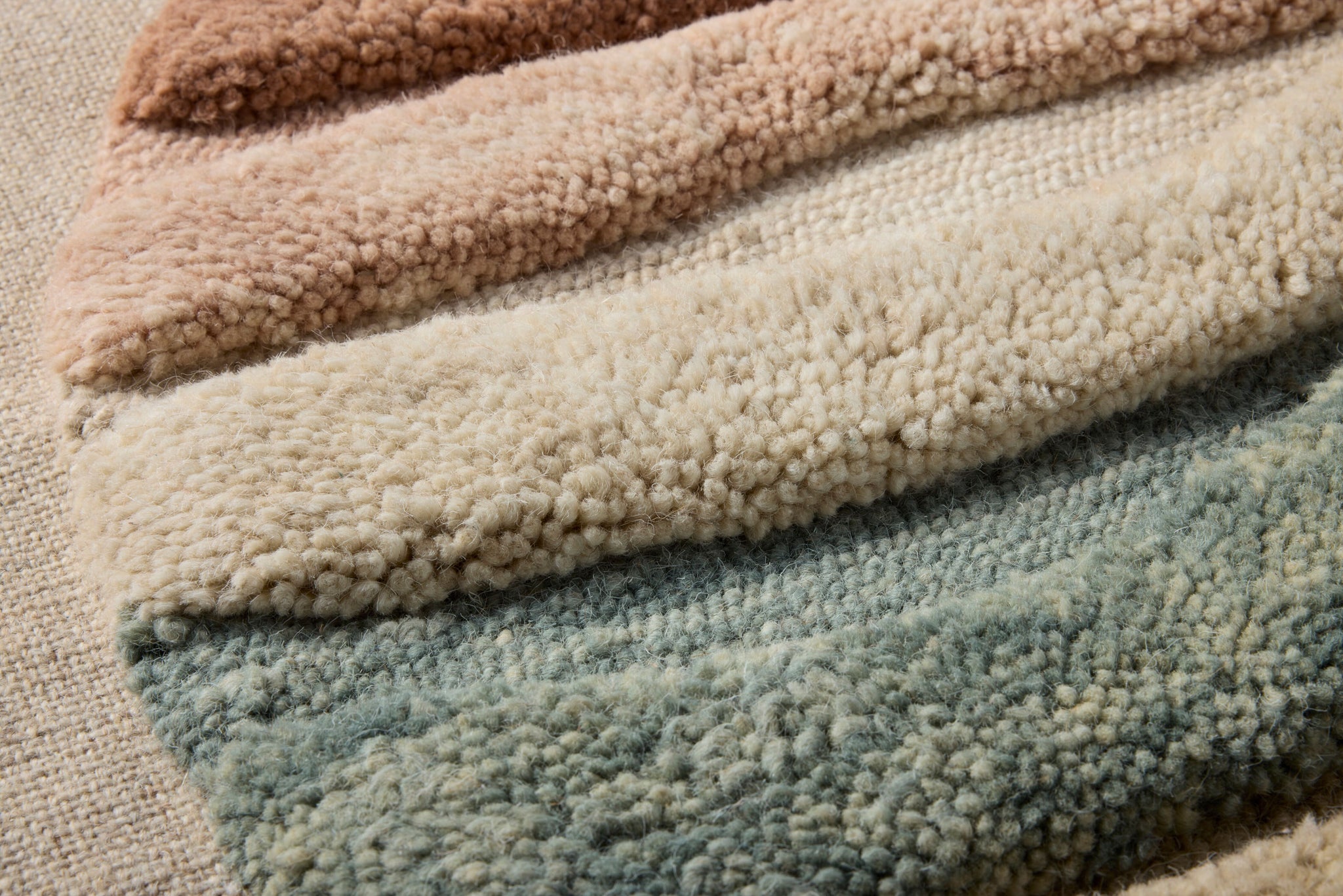 Radiant Horizon Multi Rug Art shown from a different angle to reveal its pattern.
