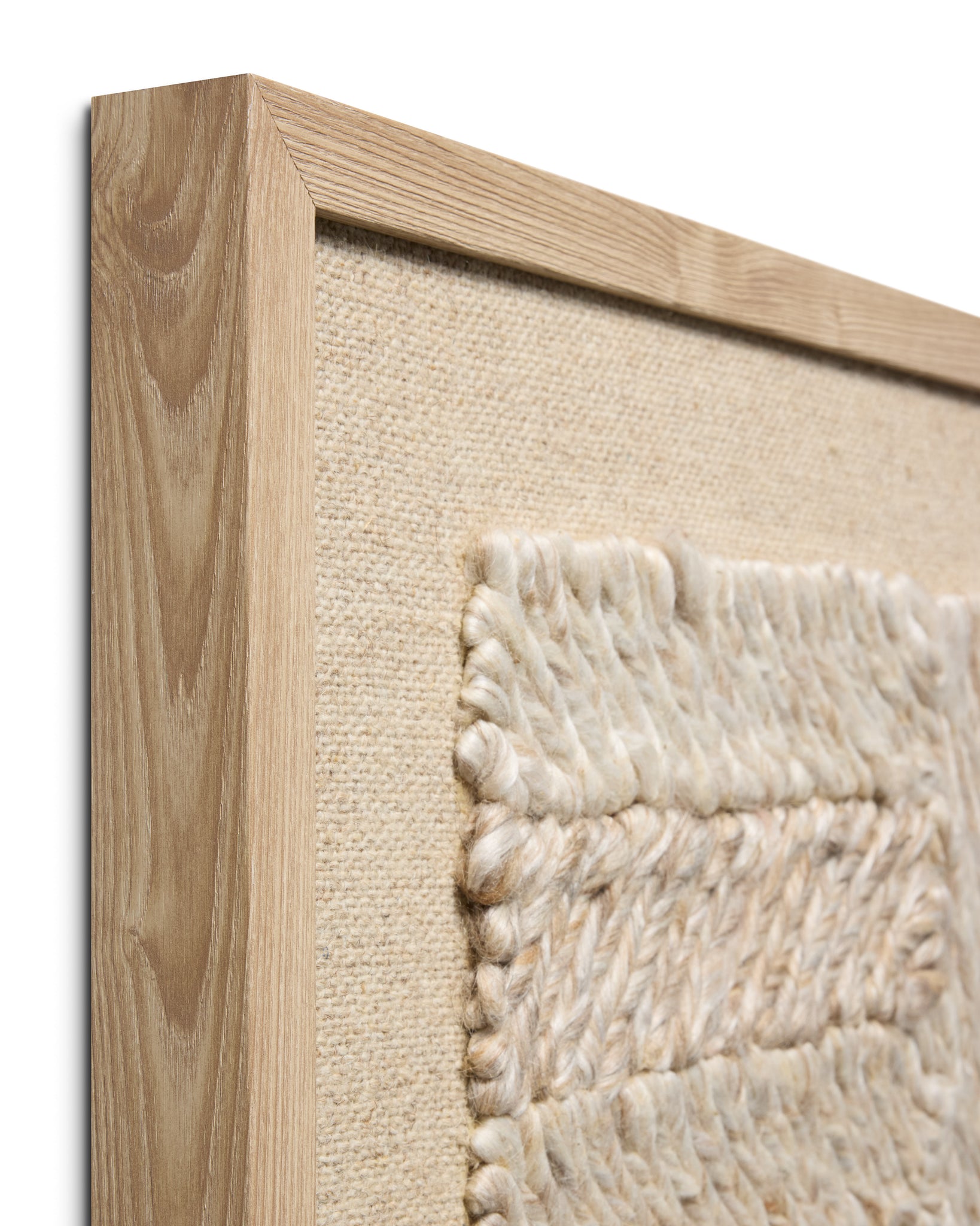 Bandera Beige / Ivory Rug Art shown from another angle.