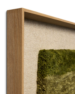 Pacifico Green / Beige Rug Art shown from another angle.