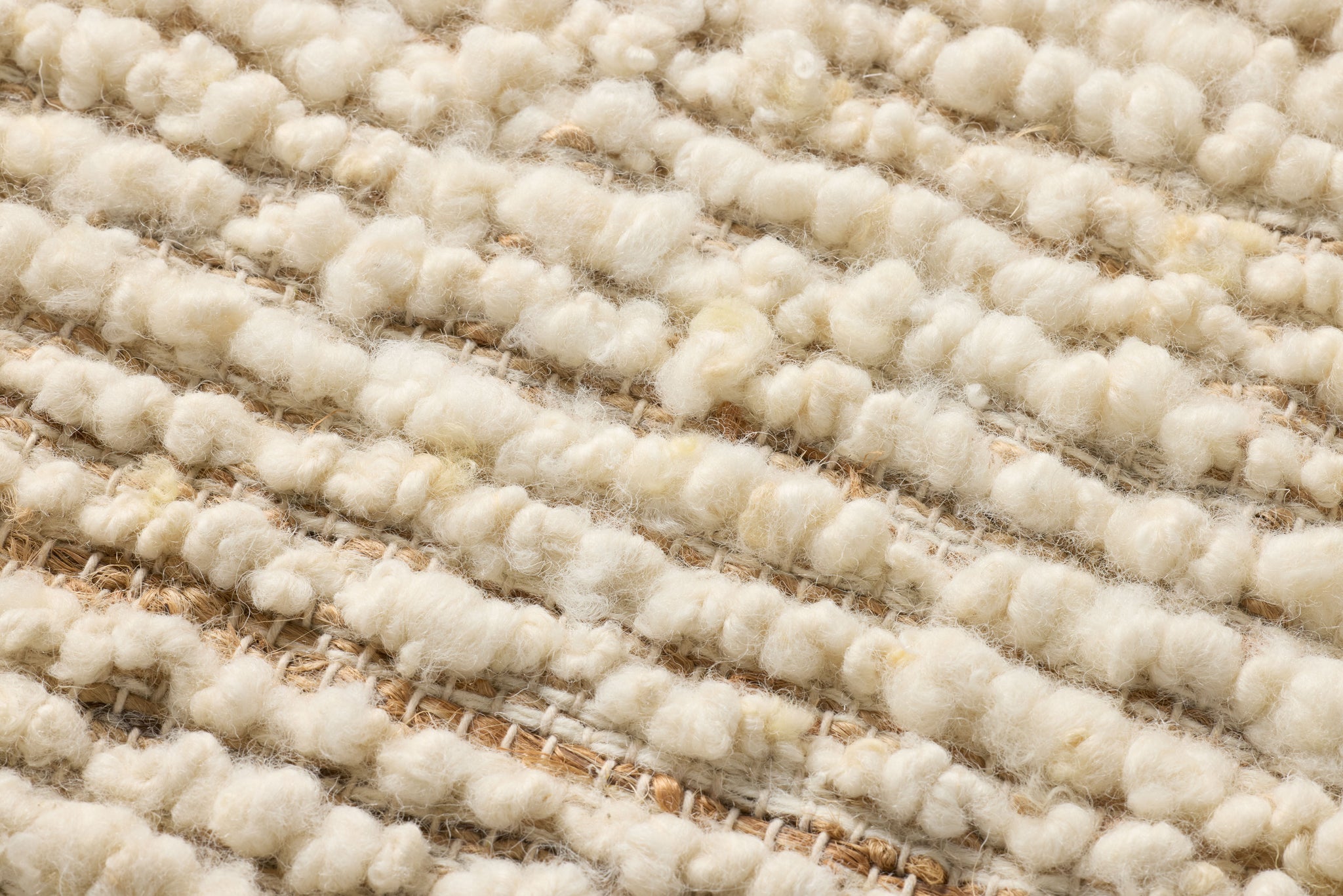 Popcorn Ivory / Beige Rug Art shown from a different angle to reveal its pattern.