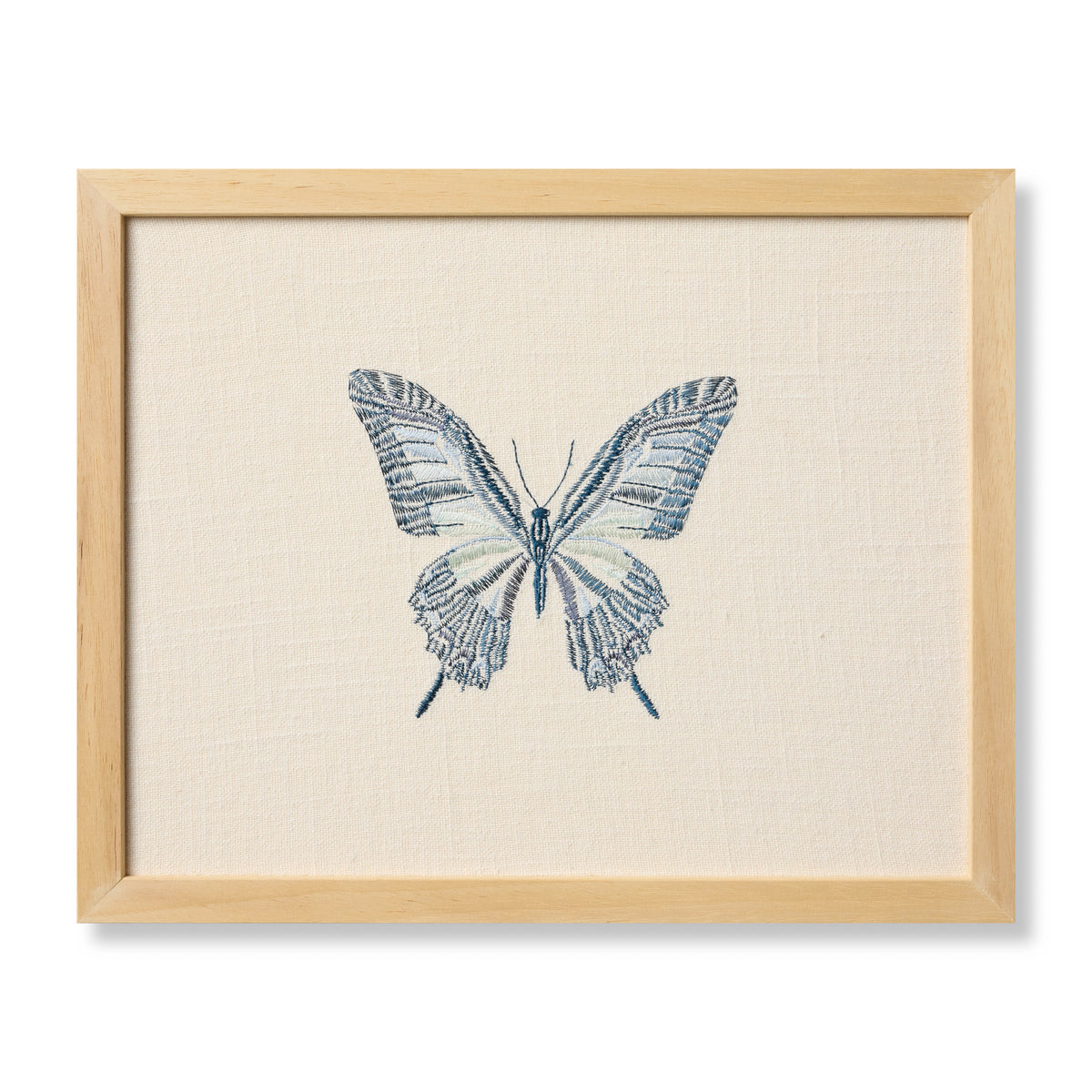 Butterfly Blue Ivory / Blue Rug Art — a Loloi artwork at Laurie Yapp Home.