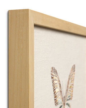 Butterfly Beige Ivory / Brown Rug Art shown from another angle.