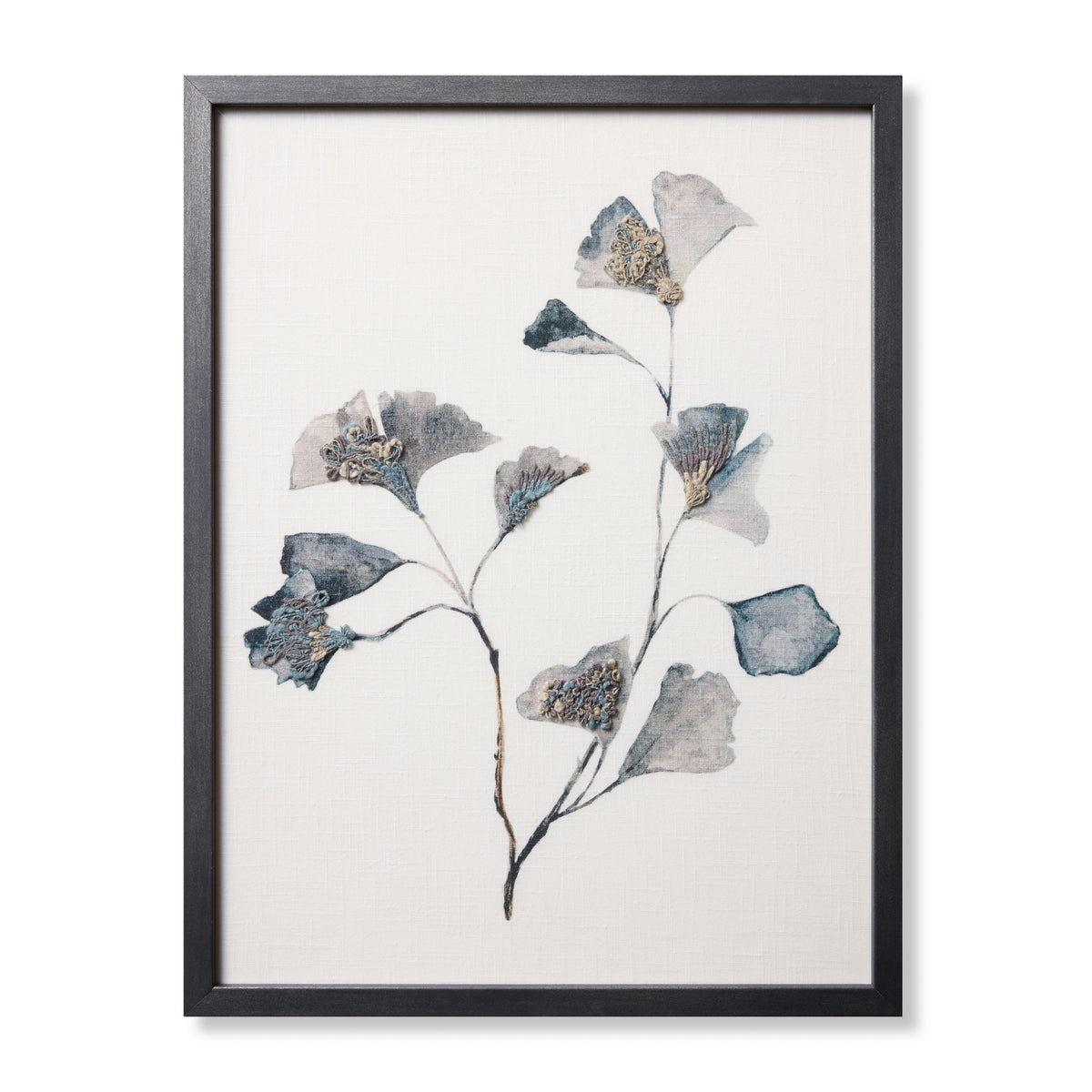 Ginkgo's Grace Dk. Grey Rug Art — a Loloi artwork at Laurie Yapp Home.
