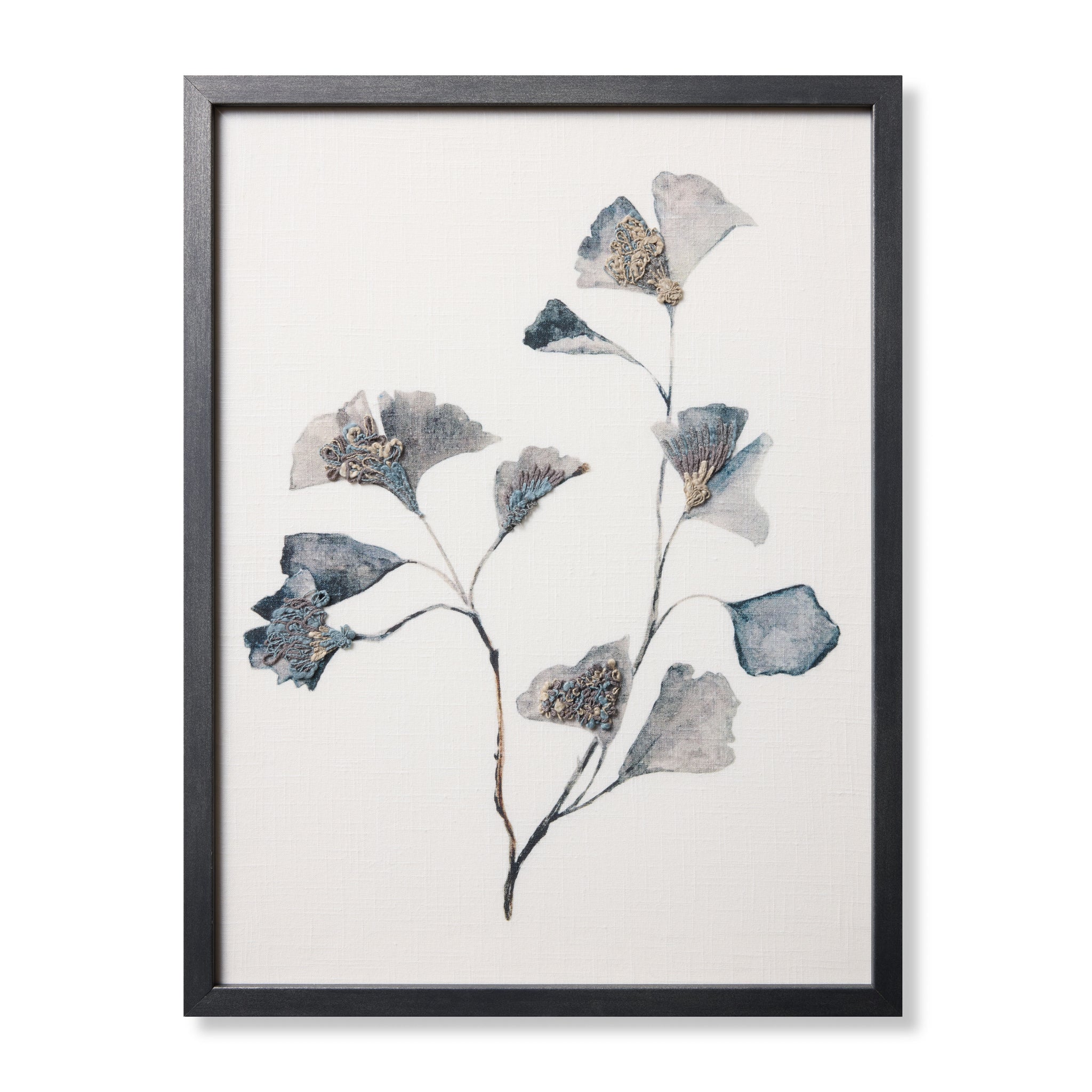 Ginkgo's Grace Dk. Grey Rug Art — a Loloi artwork at Laurie Yapp Home.