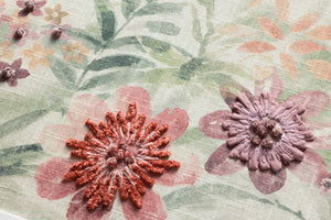 Menthe Natural Rug Art shown from a different angle to reveal its pattern.
