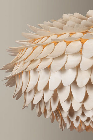 Close-up of the Alsen Pendant 25.75" showing the shade shape and metal detail.