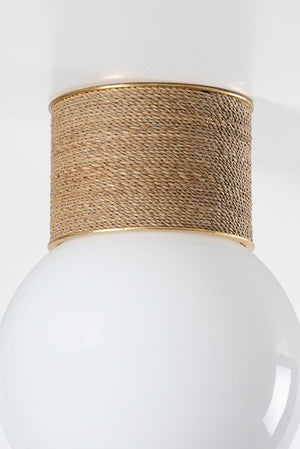 Close-up of the Ardsley Flush Mount showing the shade profile and mounting canopy.