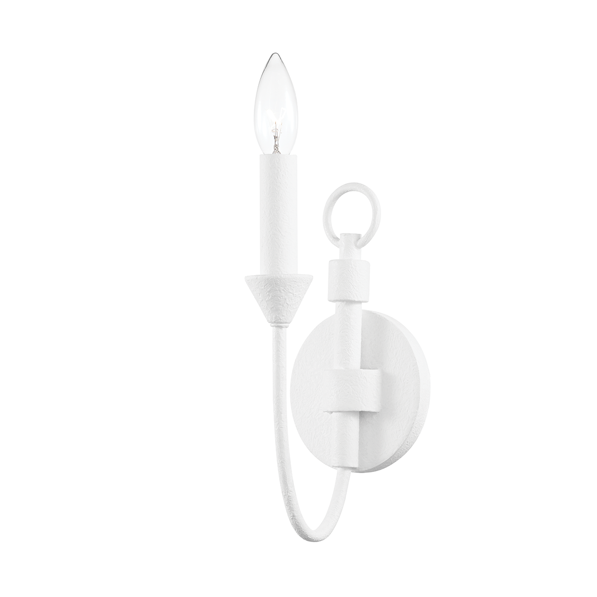 Cate Wall Sconce 4.5" — a Troy wall sconce for bathrooms, hallways, and living rooms at Laurie Yapp Home.