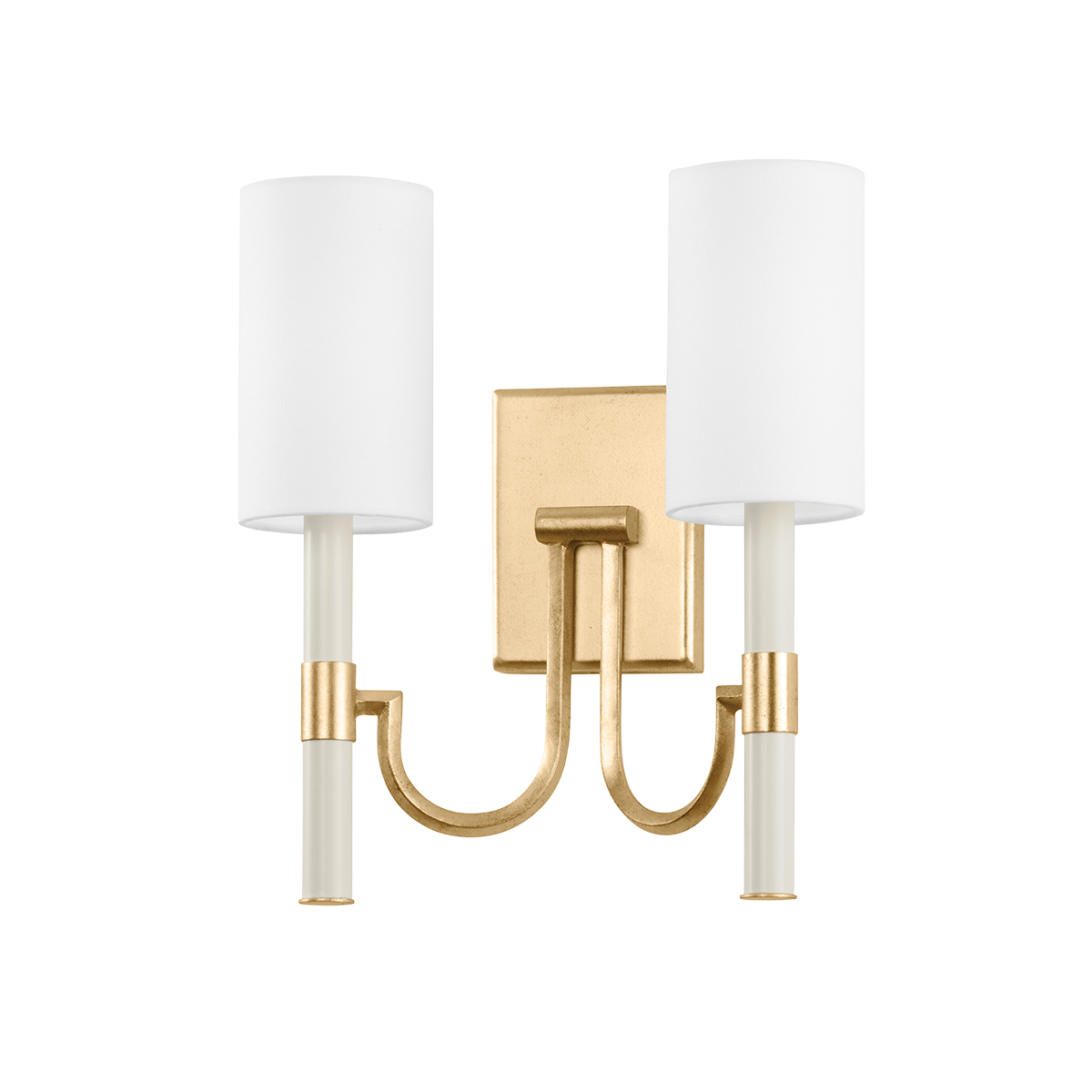 Gustine Wall Sconce 13.5" — a Troy wall sconce for bathrooms, hallways, and living rooms at Laurie Yapp Home.